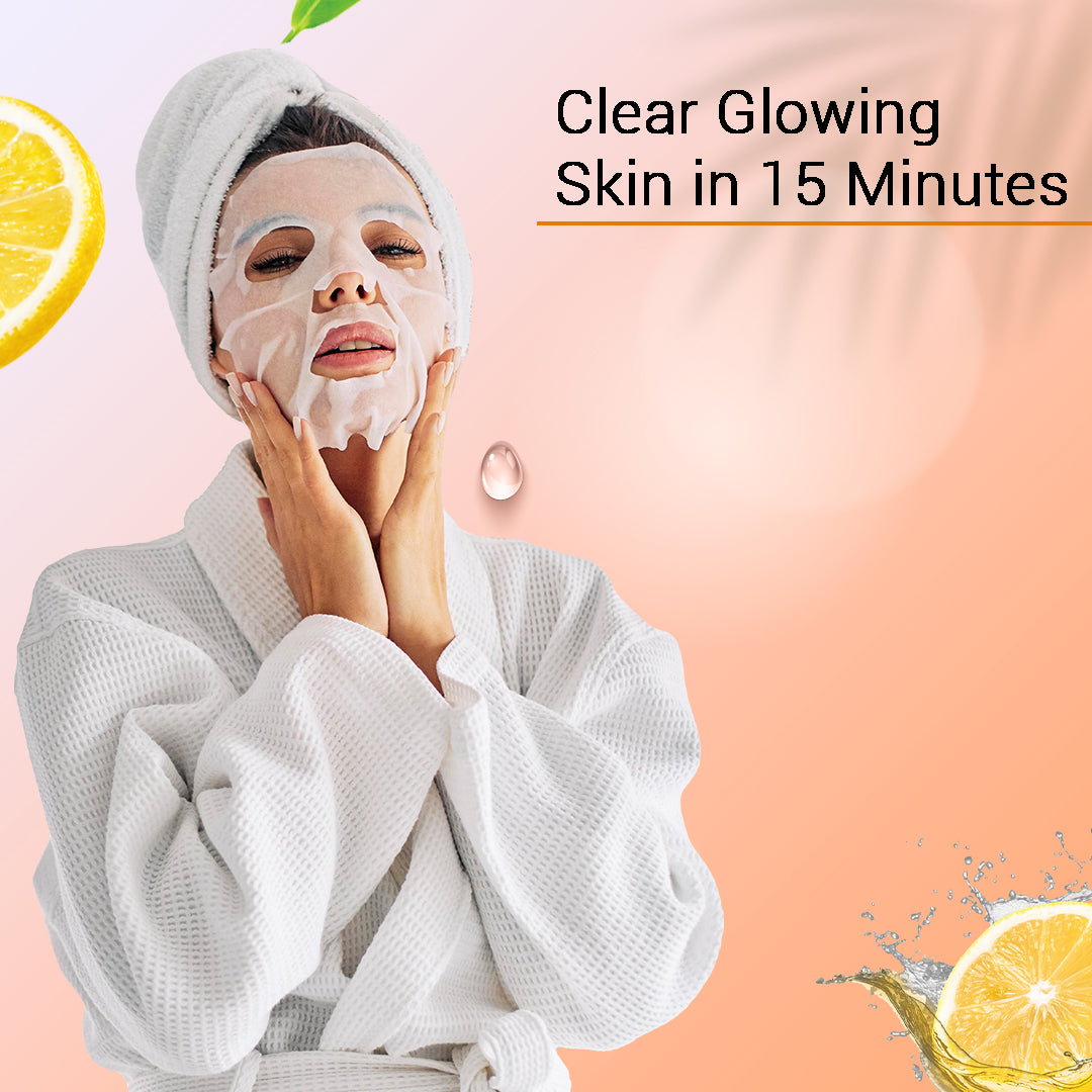 Vitamin C Facial Sheet Mask - Pack Of 3