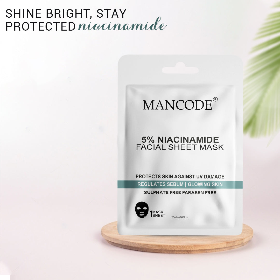 5% Niacinamide Acid Facial Sheet Mask - Pack Of 3 (2)