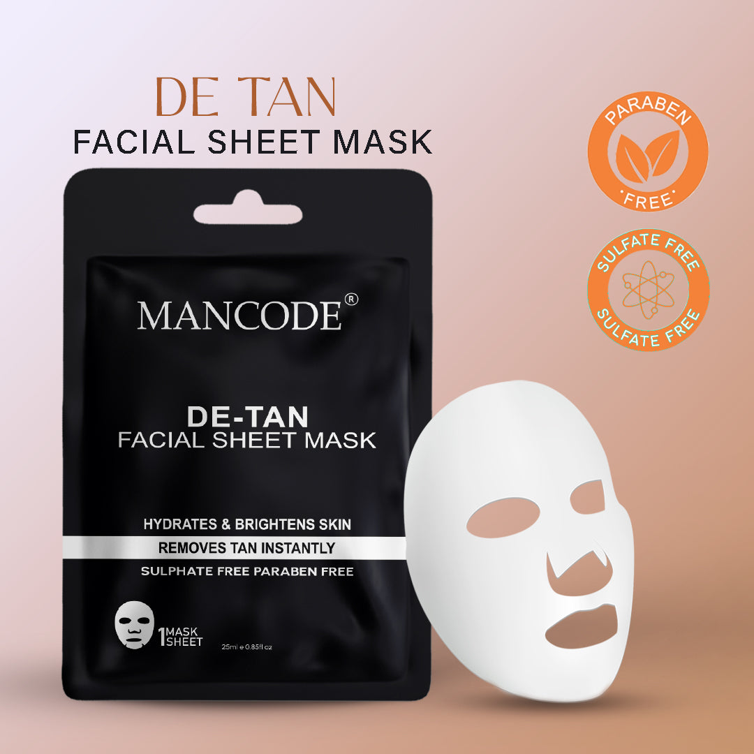 De Tan Facial Sheet Mask - Pack Of 3 (3)