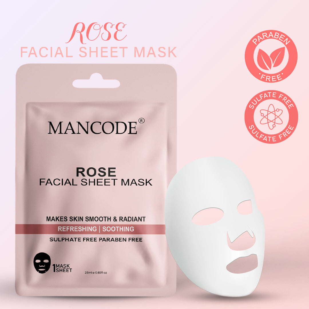 Rose Facial Sheet Mask - Pack Of 3 (2)