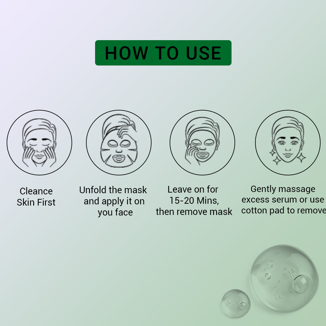 1% Salicylic Acid Facial Sheet Mask - Pack Of 3 (4)