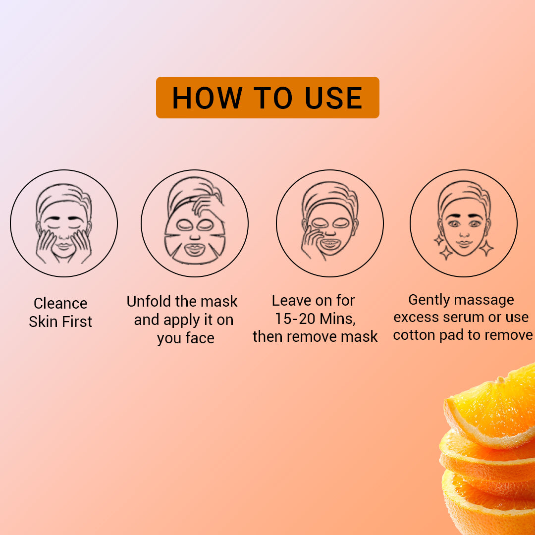 Vitamin C Facial Sheet Mask - Pack Of 3 (2)