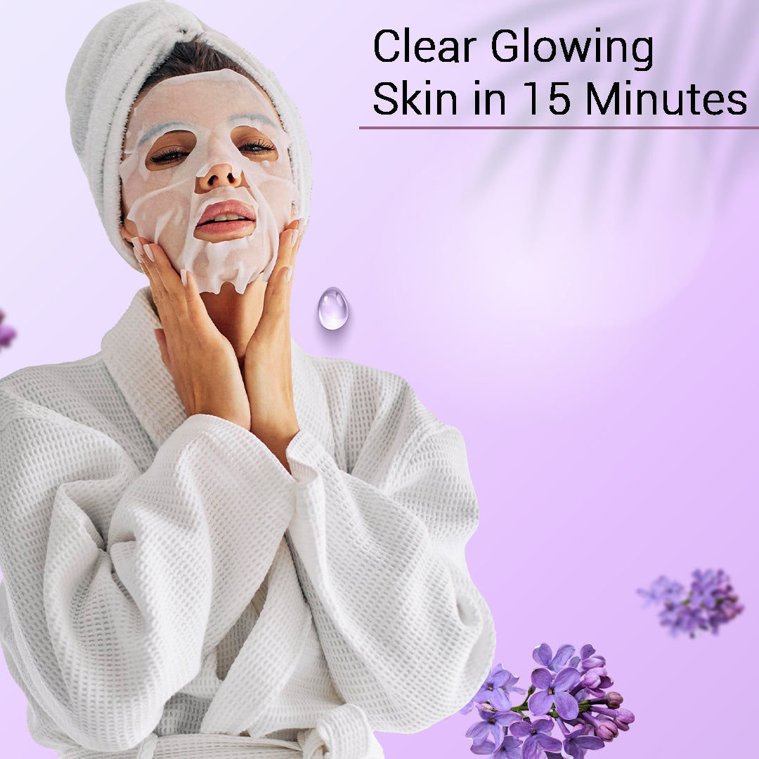 Lavender Facial Sheet Mask - Pack Of 3