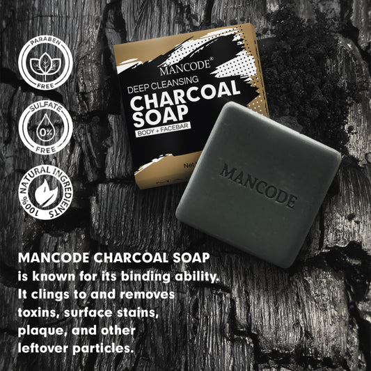 Charcoal Deep Cleansing Soap (125gm) | Pack of 2