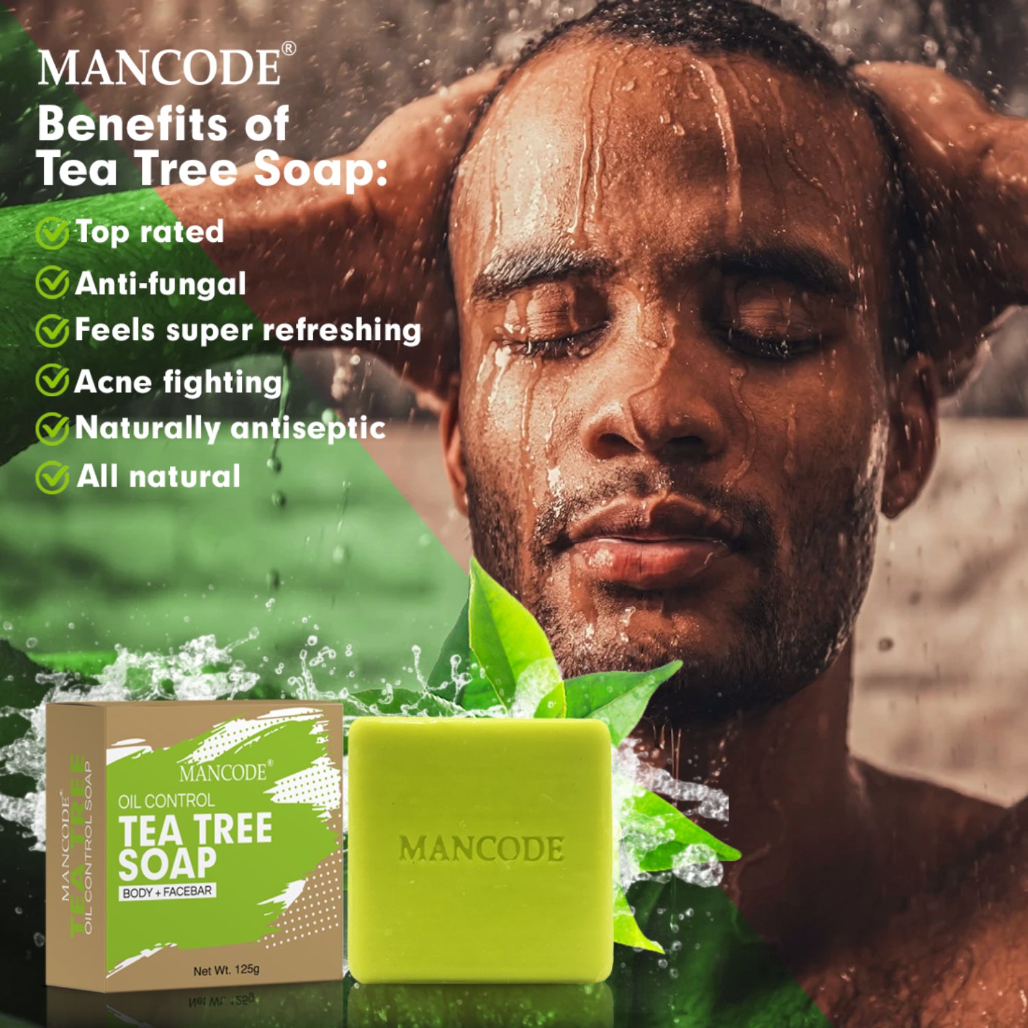 Tea Tree Oil Control Soap, 125gm| Pack of 2