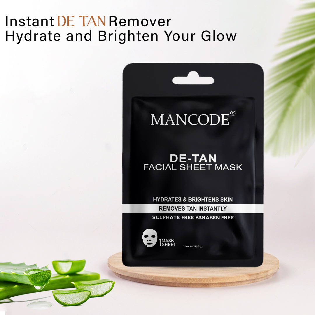 De Tan Facial Sheet Mask - Pack Of 3 (5)