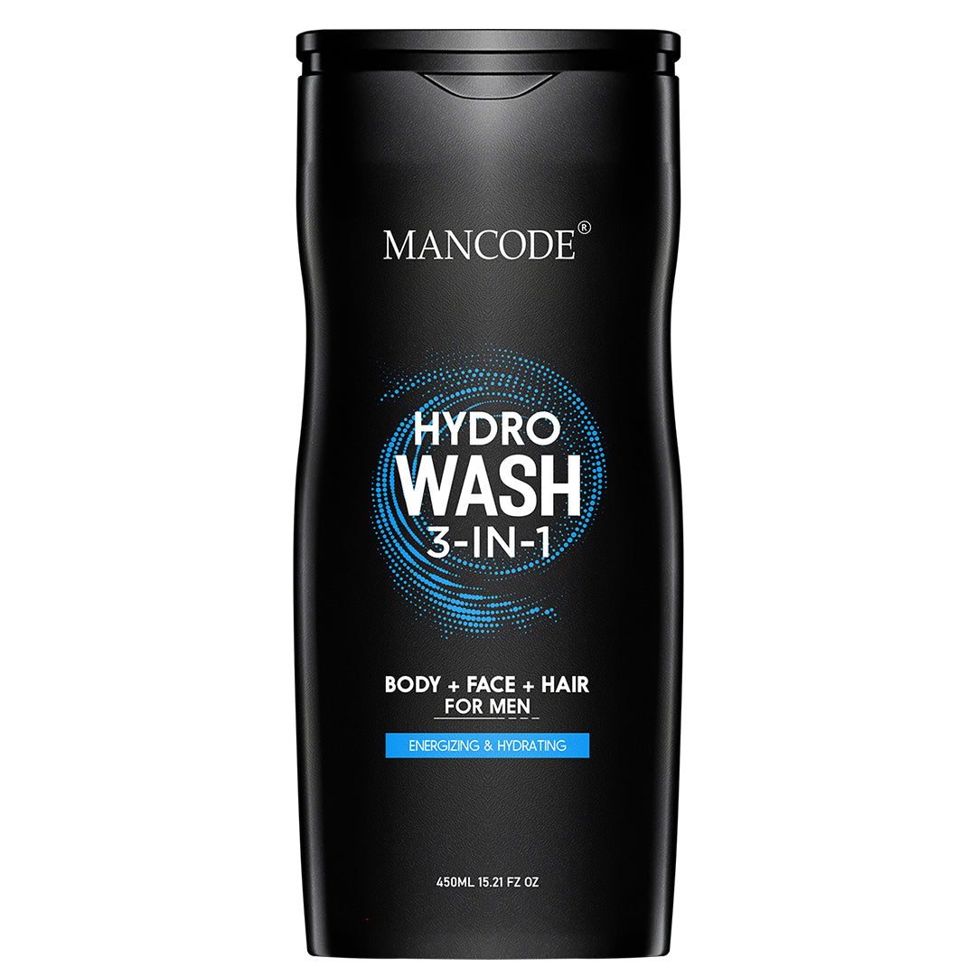 Mancode Hydro Body Wash 3 in 1 | Face Wash | Hair Shampoo