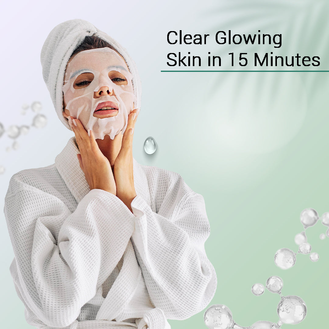 1% Salicylic Acid Facial Sheet Mask - Pack Of 3 (2)