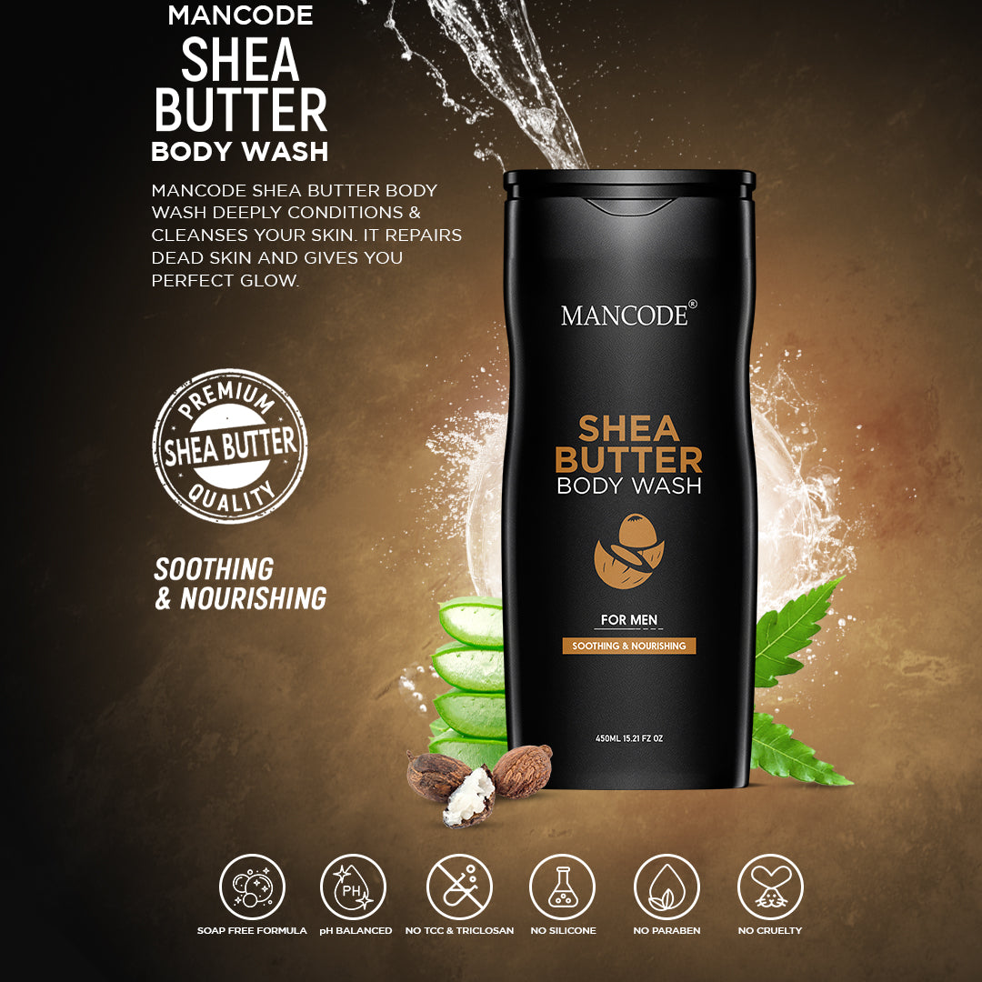 Mancode Shea Butter Body Wash | Shower Gel for Men