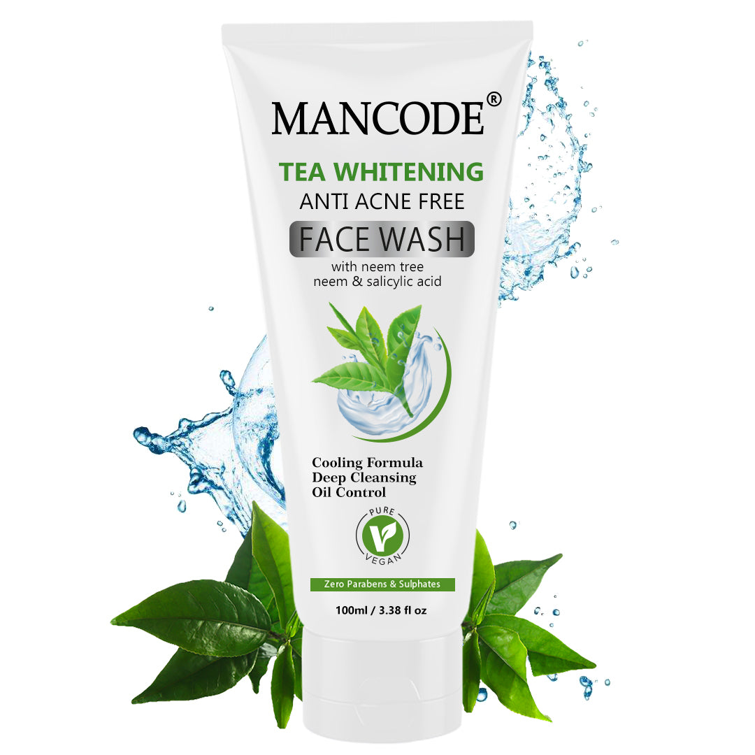 Tea Whitening Anti-Acne Free Face Wash 6