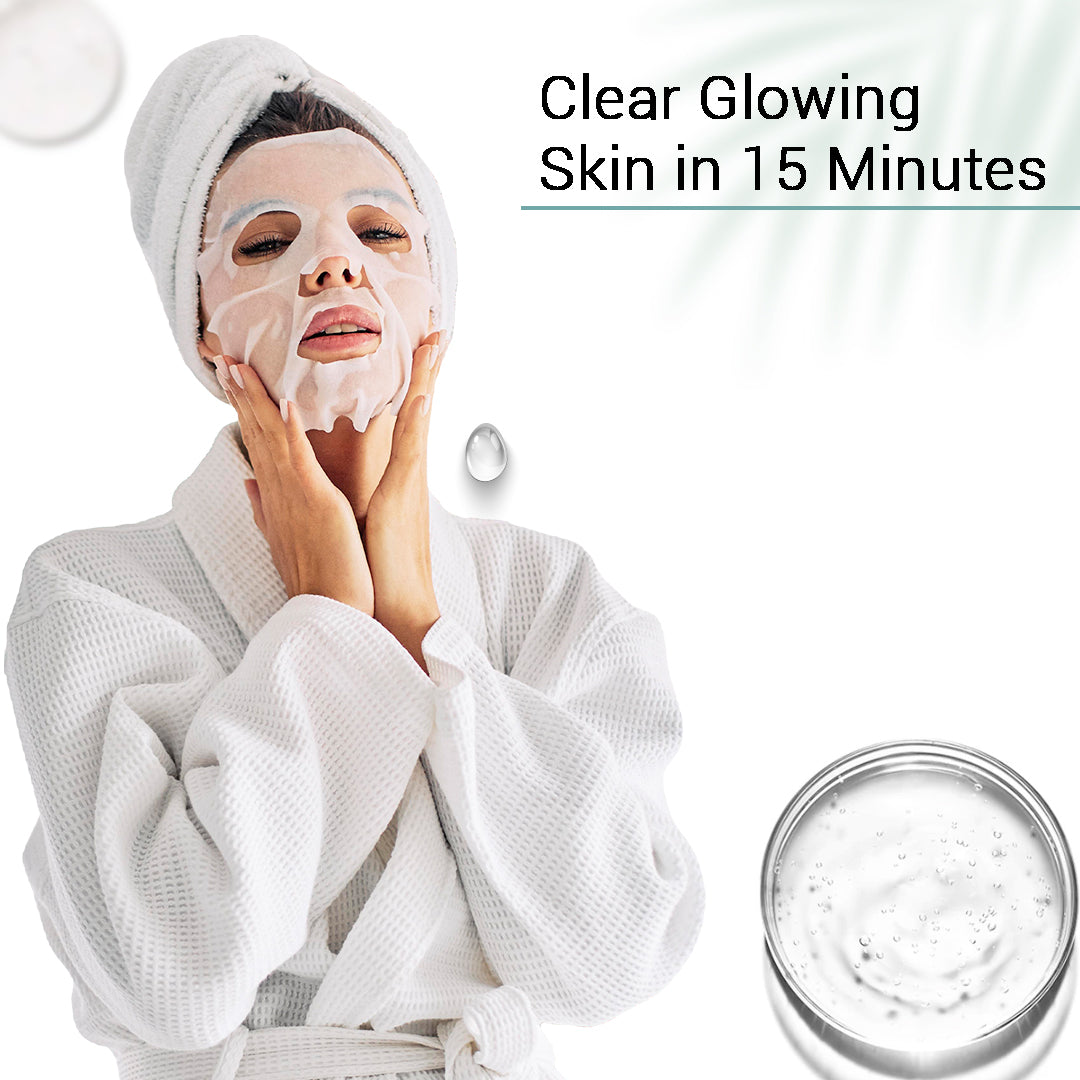 5% Niacinamide Acid Facial Sheet Mask - Pack Of 3