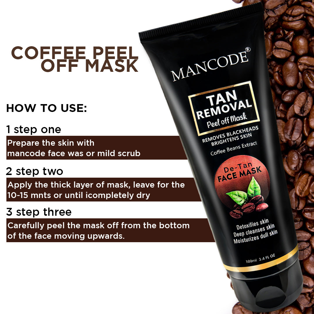 Tan Removal Peel Off Mask for Men 4