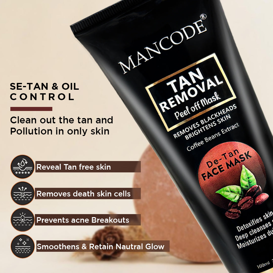 Tan Removal Peel Off Mask for Men