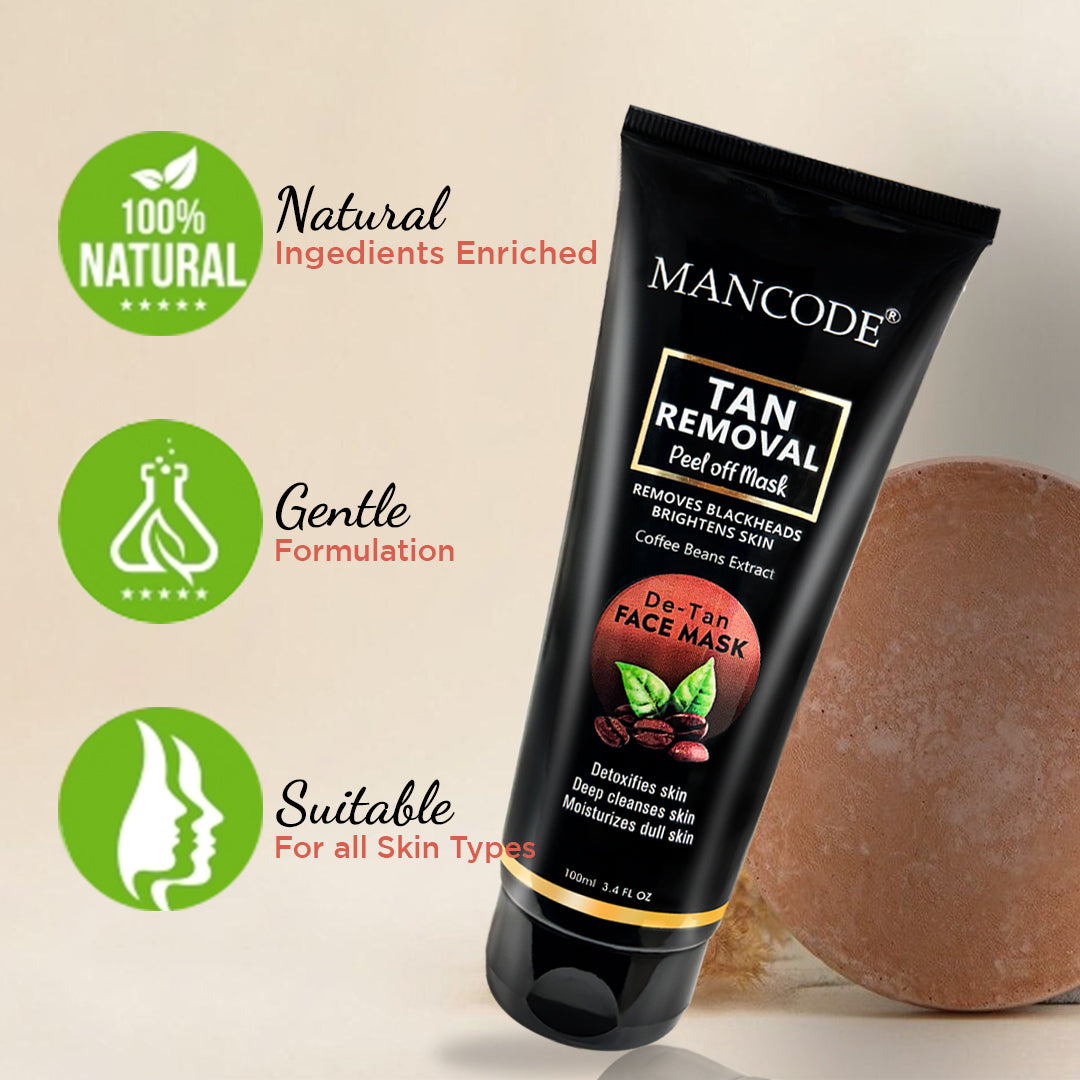 Tan Removal Peel Off Mask for Men 1