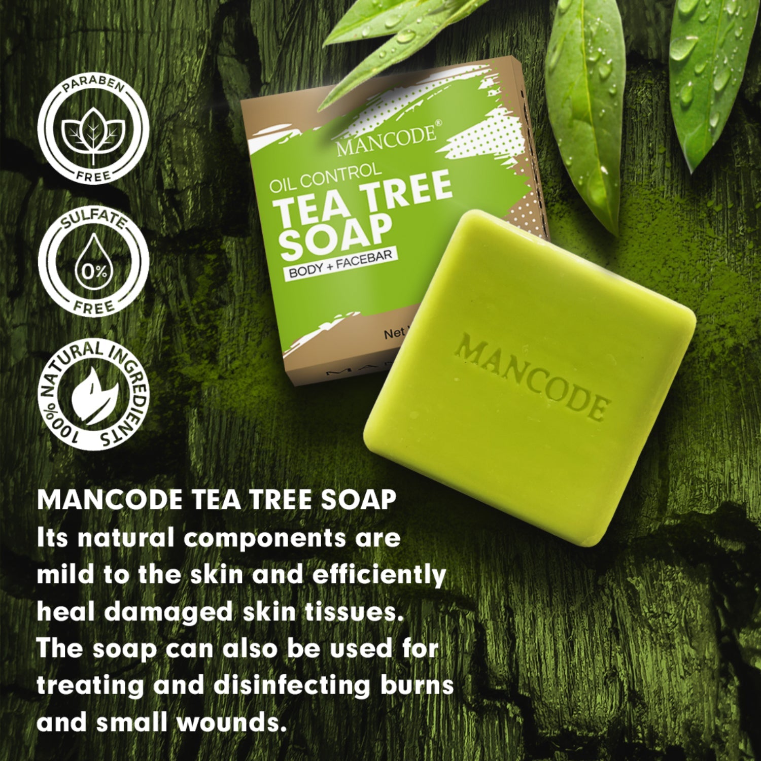 Tea Tree Soap | Pack Of 3 (5)