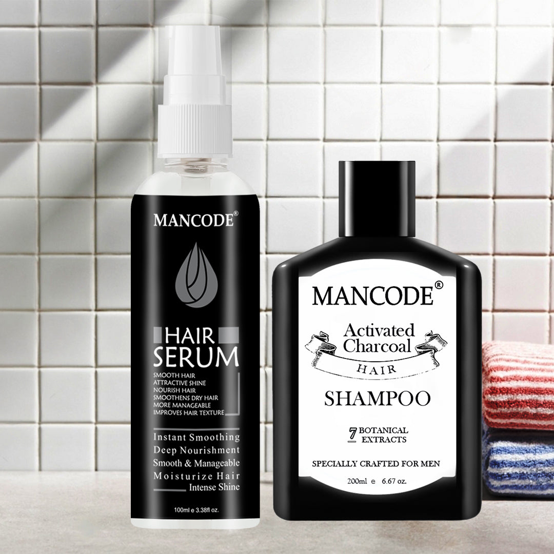Activated Charcoal Shampoo + Hair Serum