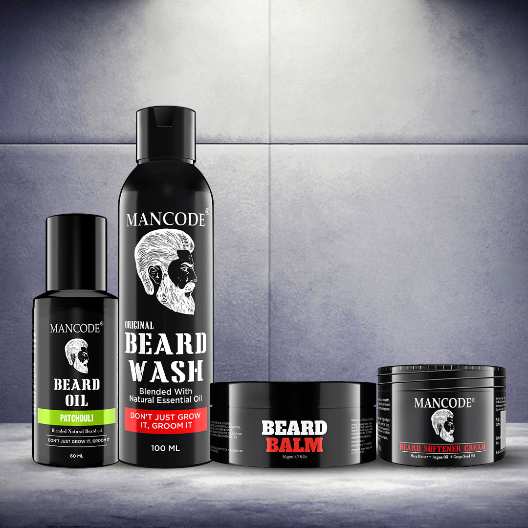 Beard Kit (Beard Oil, Beard Balm, Softener Cream, Beard Wash)