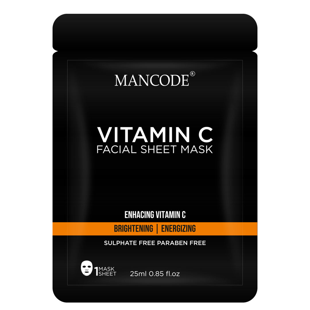 Mancode Vitamin C Facial Sheet Mask - 25ml