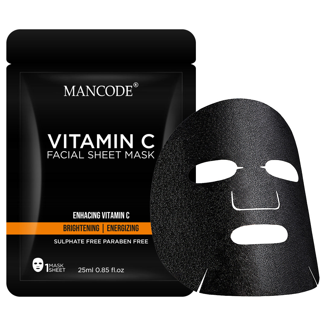 Mancode Vitamin C Facial Sheet Mask - 25ml