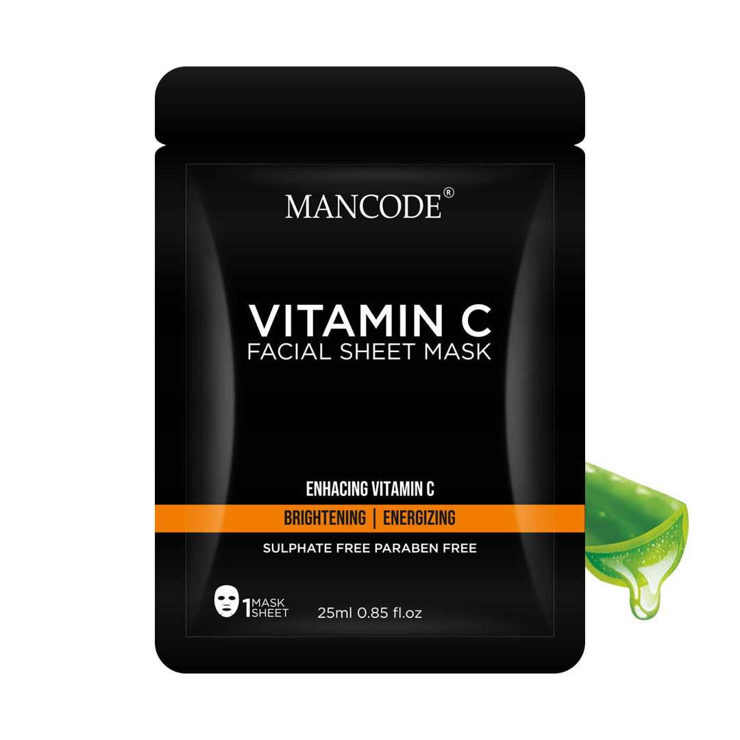 Mancode Vitamin C Facial Sheet Mask - 25ml