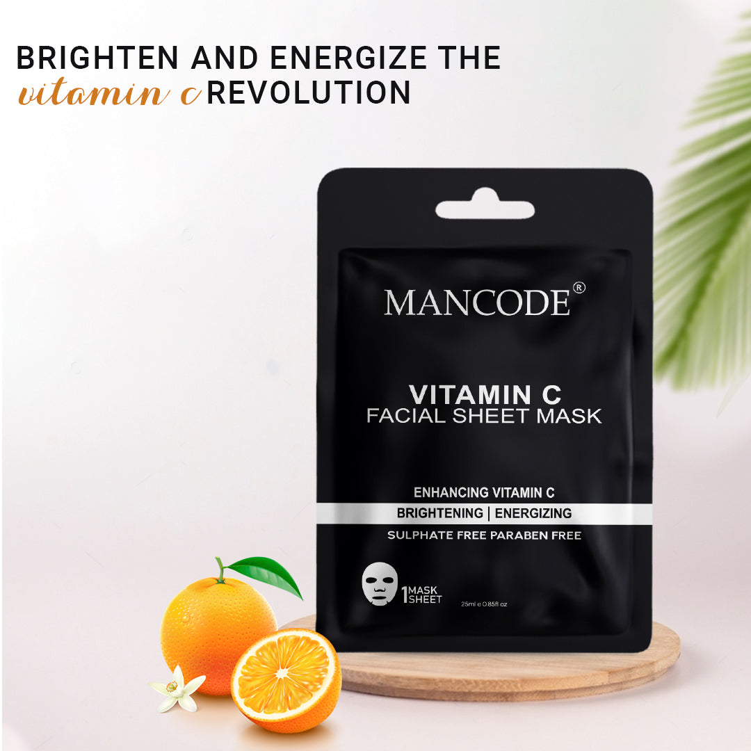 Vitamin C Facial Sheet Mask - Pack Of 3 (3)