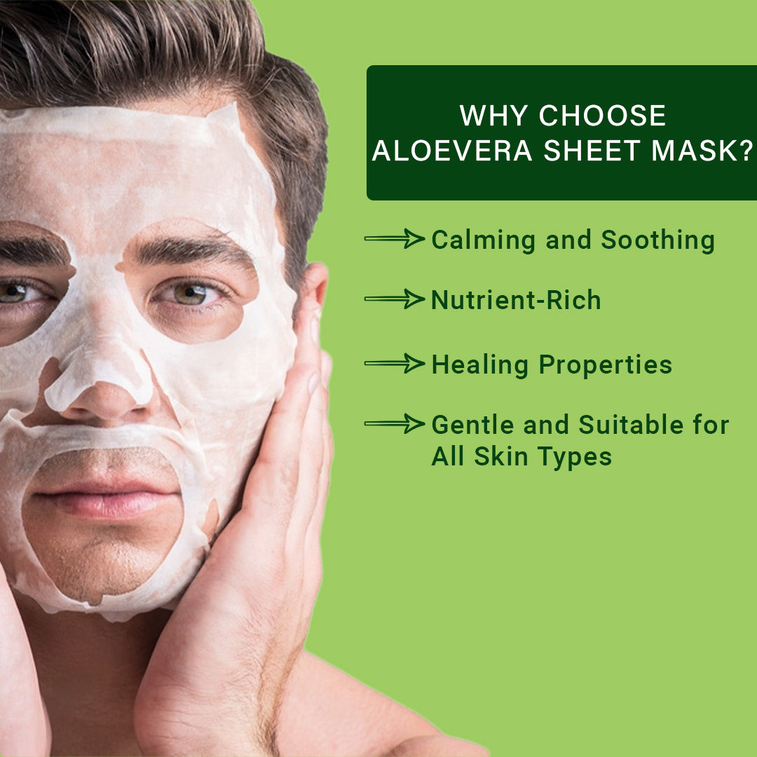 Aloevera Facial Sheet Mask - Pack Of 3 (2)