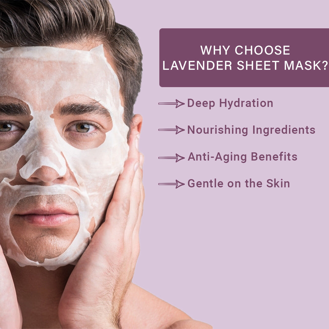 Lavender Facial Sheet Mask - Pack Of 3 (1)