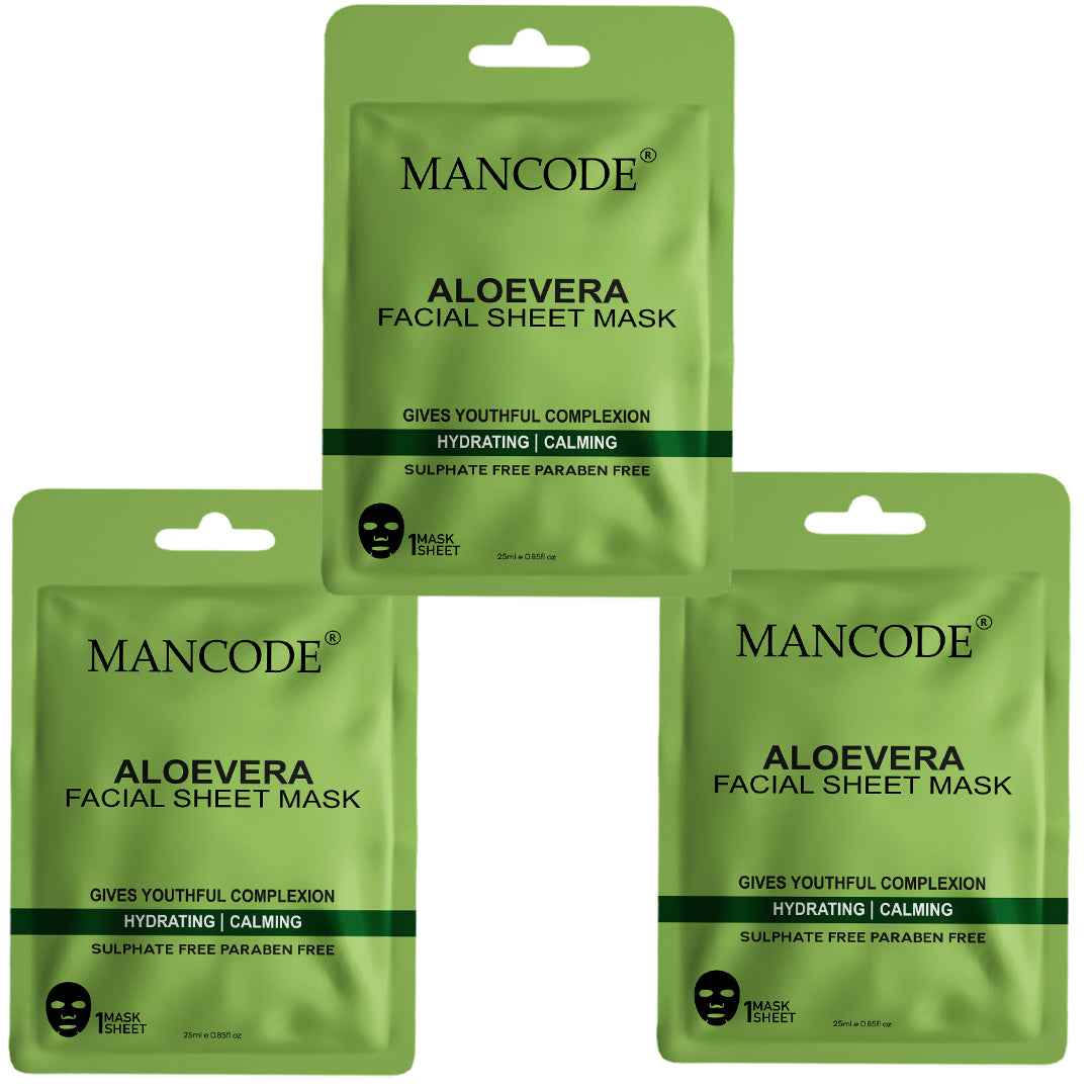 Aloevera Facial Sheet Mask - Pack Of 3 (5)