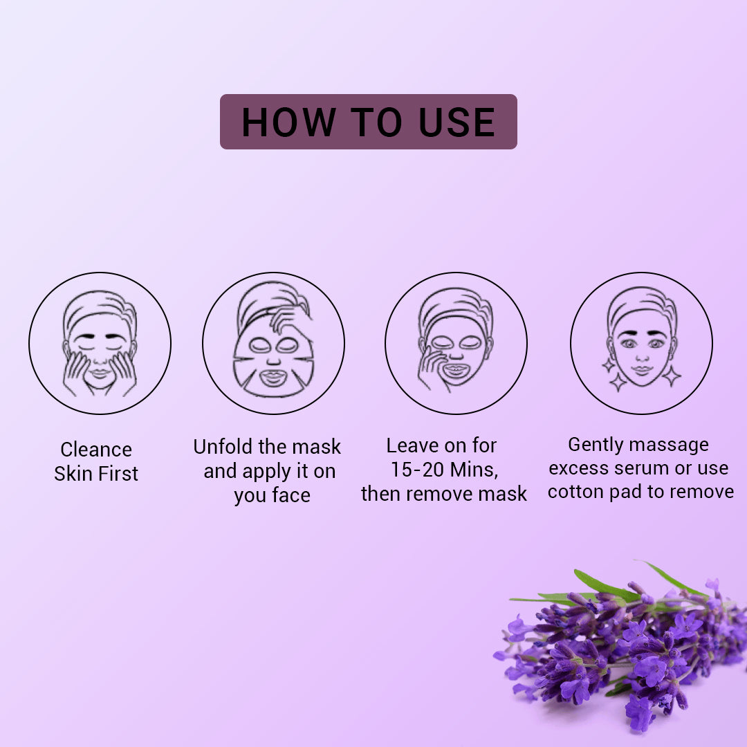 Lavender Facial Sheet Mask - Pack Of 3 (3)