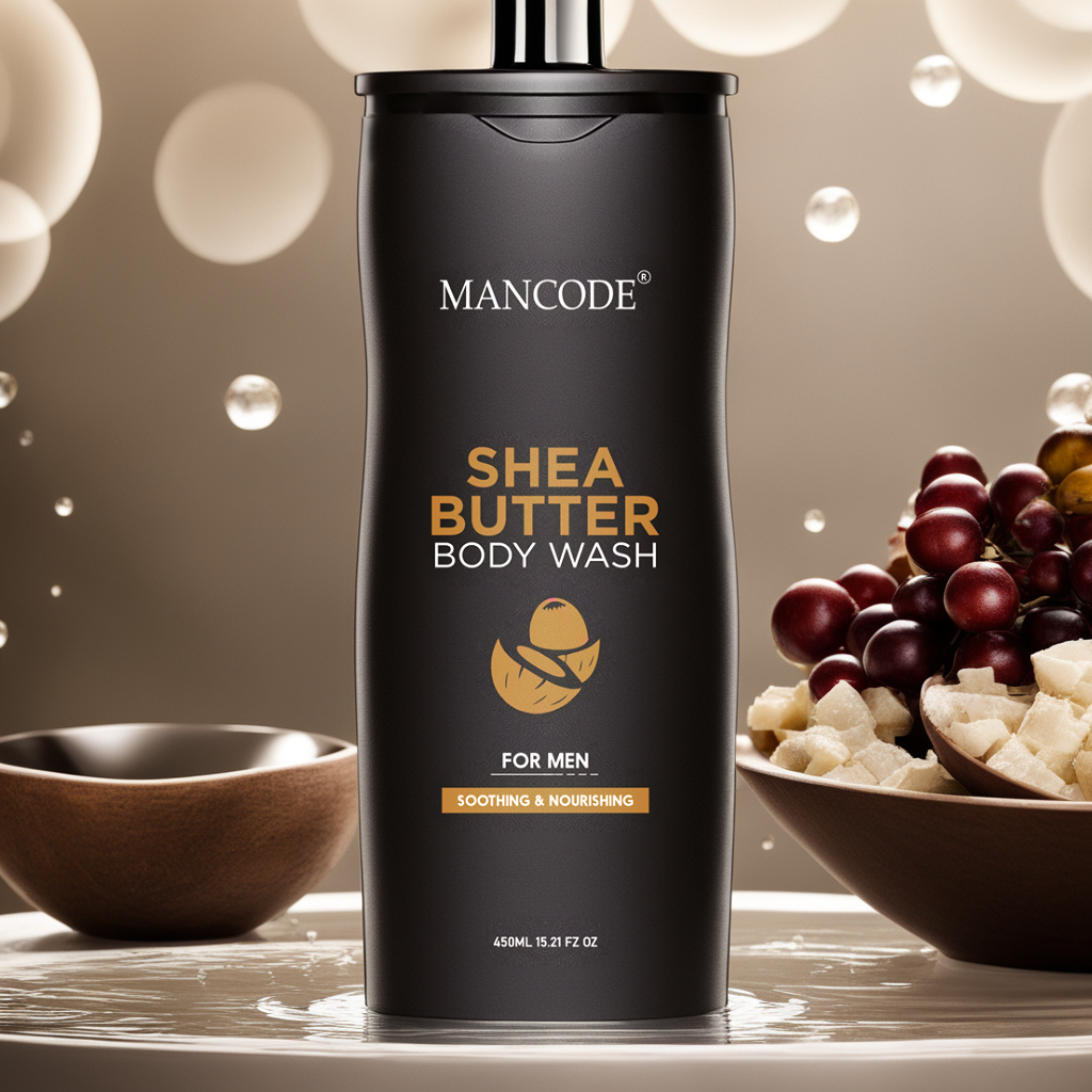 Shea Butter Body Wash - Shower Gel for Men