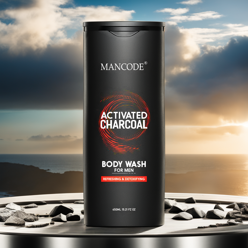 Charcoal Body Wash & Shower Gel for Men