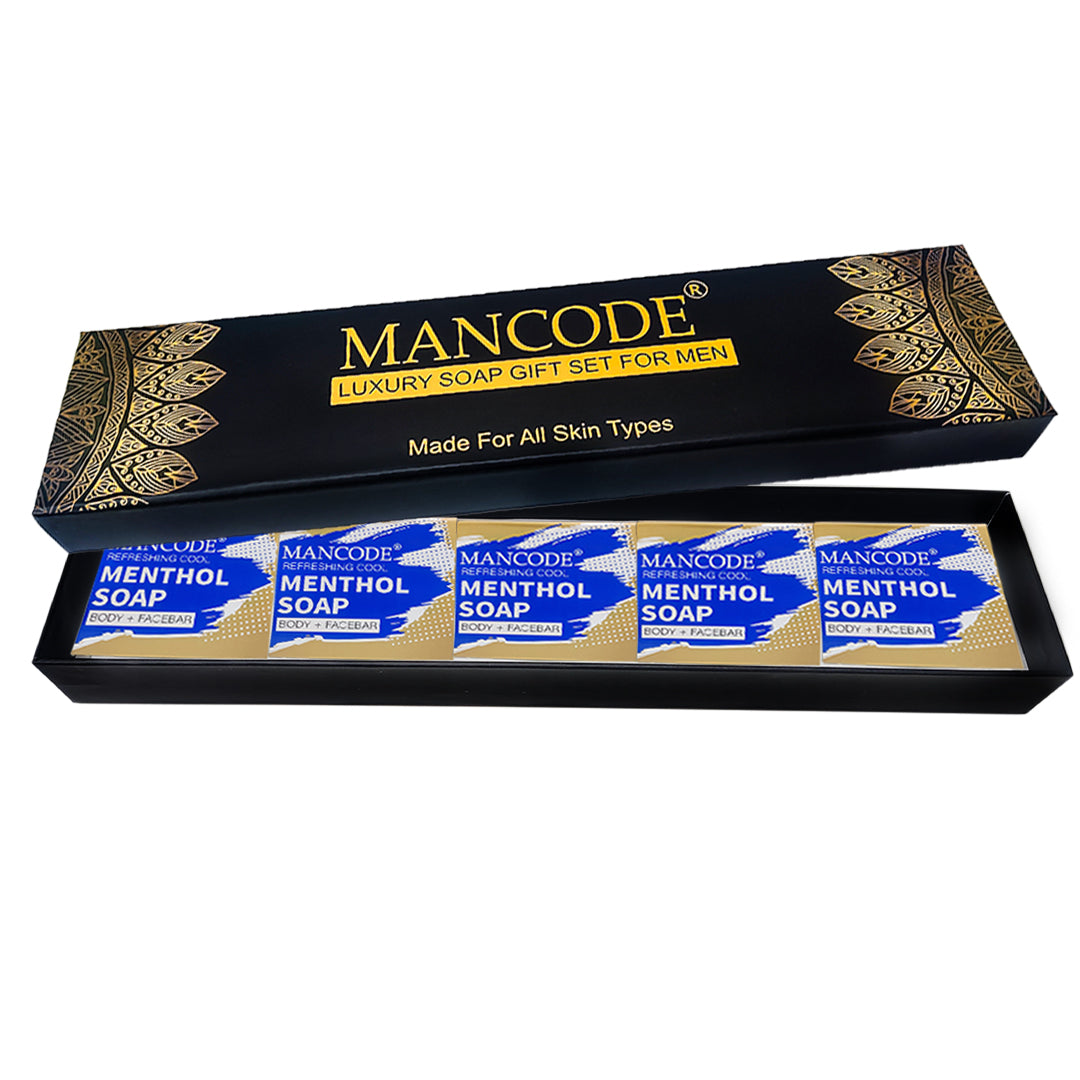 Luxury Soap Gift Set For Men_Menthol (Pack of 5)